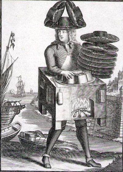 Şapkacı için kostüm, bar. Gerard Valck (1651/2-1726) c.1690 (gravür) by German School