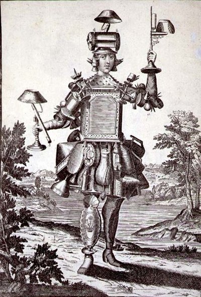 Bir Tenekeci için kostüm, bar. Gerard Valck (1651/2-1726) c.1690 (gravür) by German School
