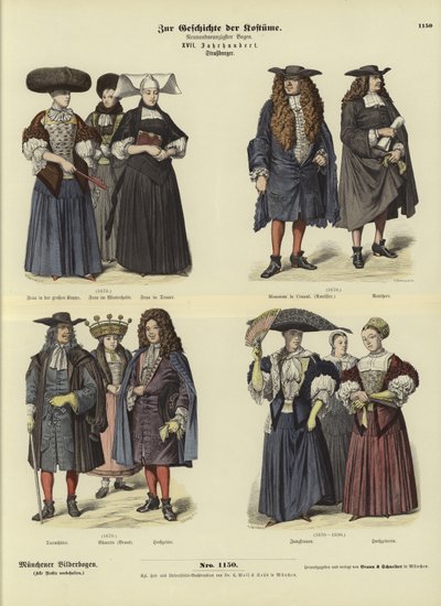 Strasbourg Kostümleri, 17. Yüzyıl by German School