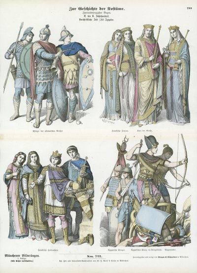 Antik dünyanın kostümleri by German School