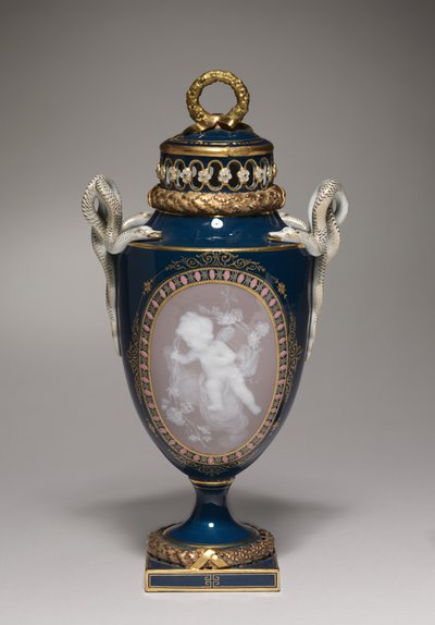 Kapalı Vazo, Meissen Porselen Fabrikası, Almanya, 1881 by German School