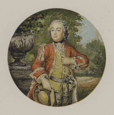 Prusya Veliaht Prensi Frederick (renkli taş) by German School