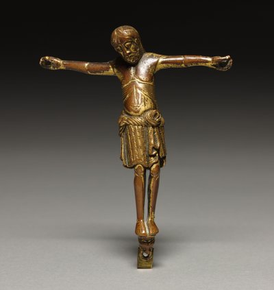Çarmıha Gerilmiş İsa, c.1200 (altın yaldızlı bronz) by German School