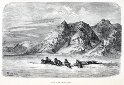 Derin Kar seyahati, bar. Londra 1874 by German School