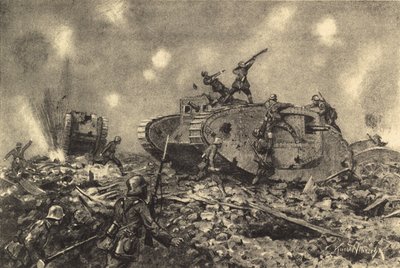 Alman kuvvetleri tarafından İngiliz tanklarının imhası by German School