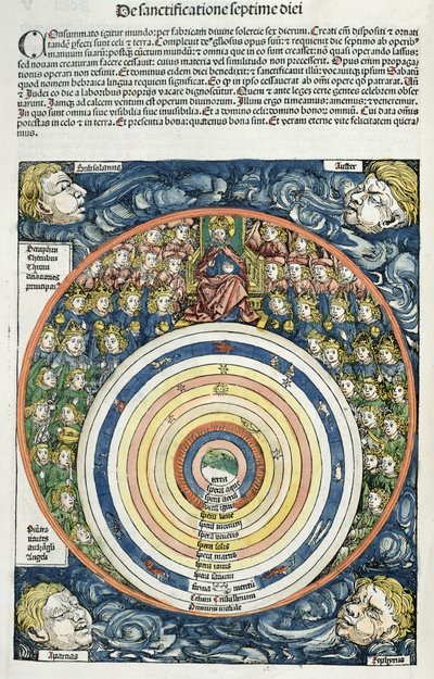Hartmann Schedel (1440-1514) 1493 (renkli gravür) tarafından Nuremberg Chronicle