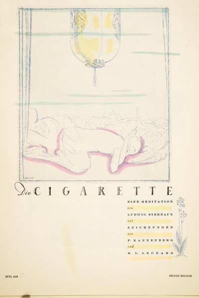 Die Cigarette eine Meditation, Styl