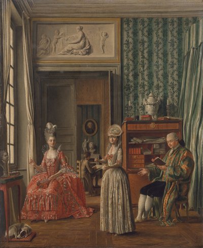 Ev Sahnesi, c.1775-80 by German School