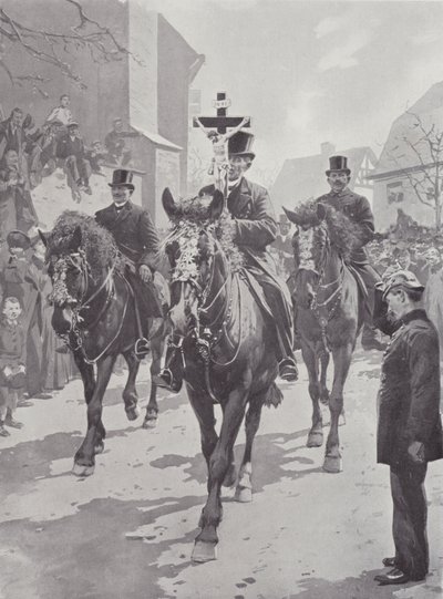 Paskalya Gümrükleri, Saksonya (lito) by German School