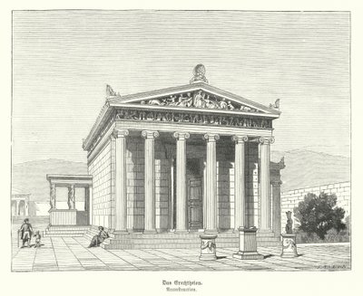 Erechtheion, Athena ve Poseidon