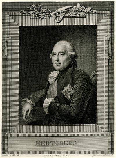 Ewald Friedrich Graf von Hertzberg by German School