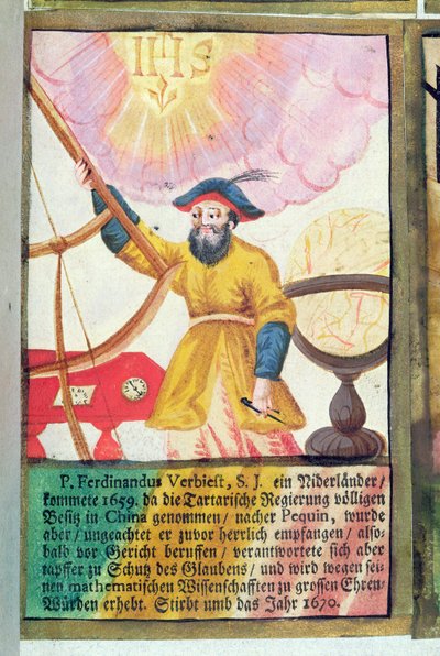 Peder Ferdinand Verbiest (1623-88) by German School