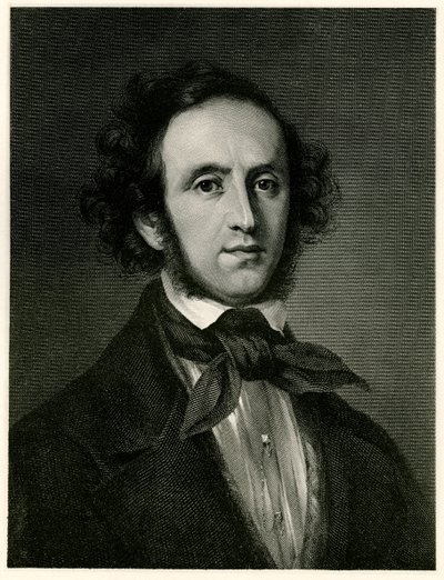 Felix Mendelssohn-Bartholdy, 1884-90 (fototip) by German School