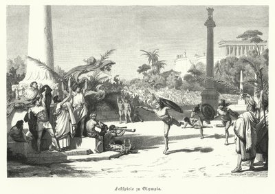 Olympia Festivali, Antik Yunanistan (gravür) by German School