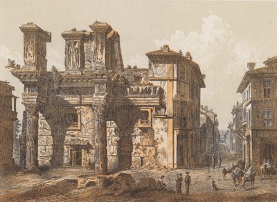 Nerva Forumu, Roma (renkli lito) by German School