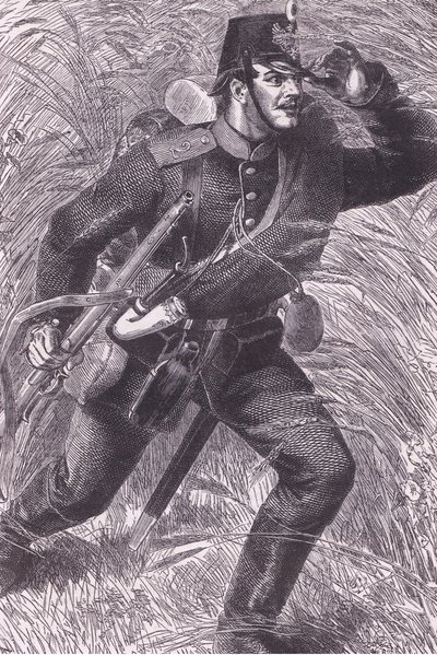 İleri, Cassells History of the War Fransa ve Almanya arasındaki Cassell and Company Limited tarafından yayınlanmıştır, c.1890 (lito) by German School