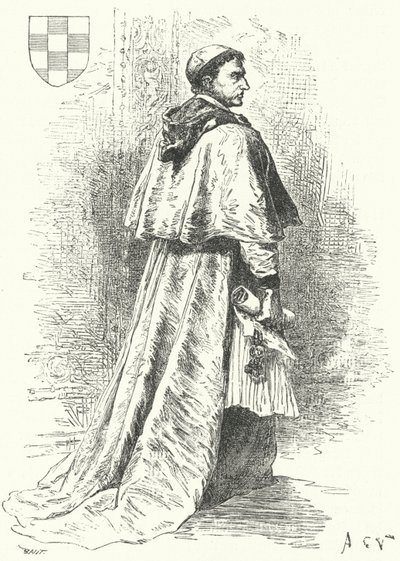 Francisco Jimenez de Cisneros, İspanyol kardinal ve devlet adamı (gravür) by German School