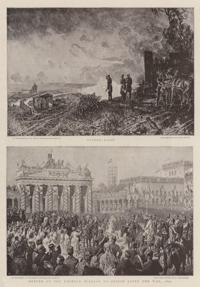 Fransa-Prusya Savaşı (lito) by German School