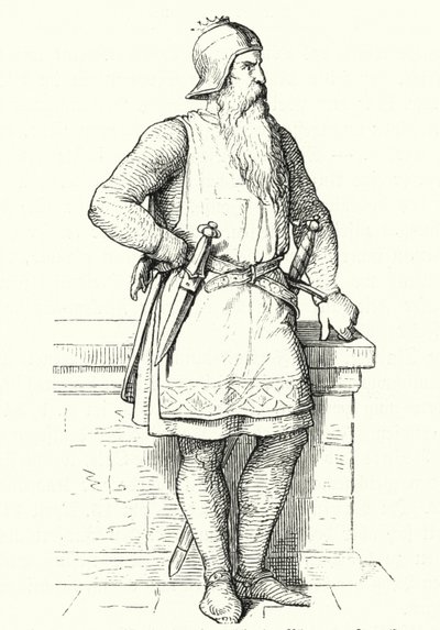 Frederick Barbarossa, Almanya ve İtalya Kralı ve Kutsal Roma İmparatoru (gravür) by German School