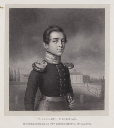 Frederick William, Mecklenburg-Strelitz Kalıtsal Grandük (lito) by German School