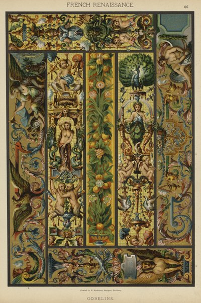 Fransız Rönesansı, Gobelinler (renkli taş) by German School