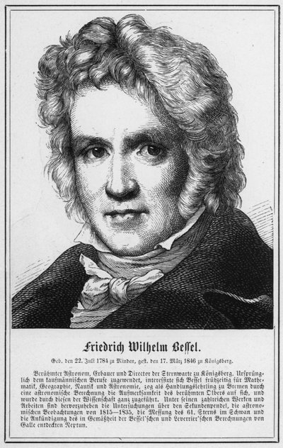Friedrich Wilhelm Bessel (gravür) by German School