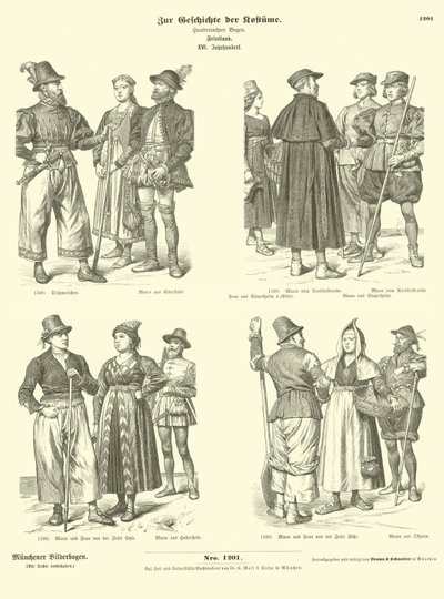 Frizce kostümleri, 16. yüzyıl by German School