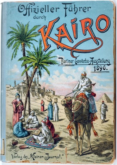 Kahire için bir Alman rehber kitabının ön kapağı, 1896 by German School
