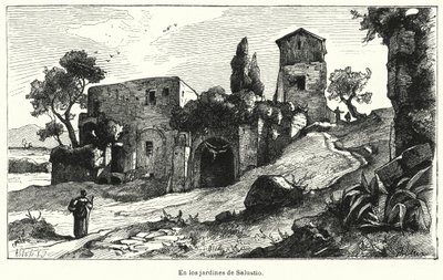 Sallust Bahçeleri, Roma, İtalya (lito) by German School
