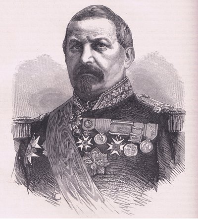 General Vinoy, Cassells History of the War of France ve Almanya arasındaki Cassell and Company Limited tarafından yayınlandı, c.1890 (lito) by German School