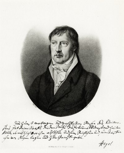 Georg Wilhelm Friedrich Hegel, 1884-90 (fototip) by German School