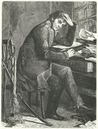 Gerhard von Scharnhorst, Alman general ve Prusya ordusunun reformcusu (gravür) by German School