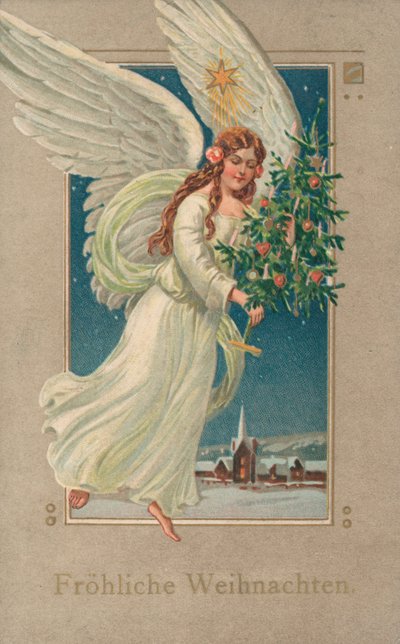 Alman Noel kartı (renkli taş) by German School
