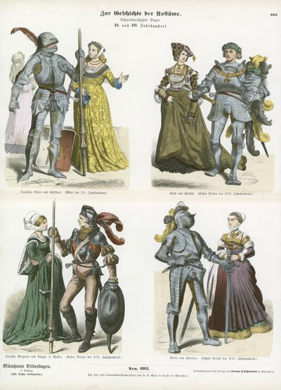 Alman zırhı ve kostümleri, 15. ve 16. Yüzyıl by German School