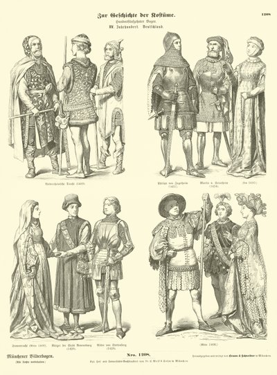 Alman kostümleri, 15. yüzyıl by German School