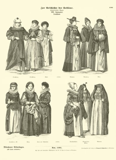 Alman kostümleri, 17. yüzyıl by German School