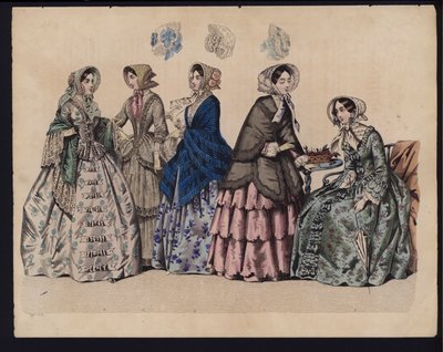 Alman moda levhası, 19. yüzyılın ortalarında by German School
