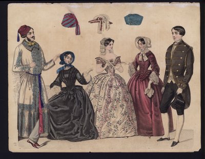 Alman moda levhası, 19. yüzyılın ortalarında by German School