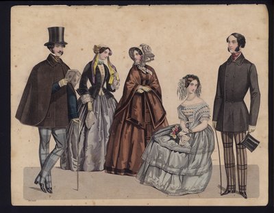 Alman moda levhası, 19. yüzyılın ortalarında by German School