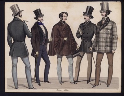 Alman moda levhası, 19. yüzyılın ortalarında by German School