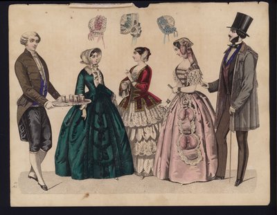 Alman moda levhası, 19. yüzyılın ortalarında by German School