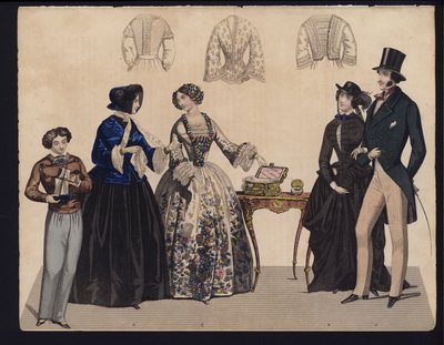 Alman moda levhası, 19. yüzyılın ortalarında by German School