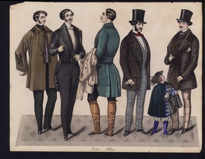 Alman moda levhası, 19. yüzyılın ortalarında by German School