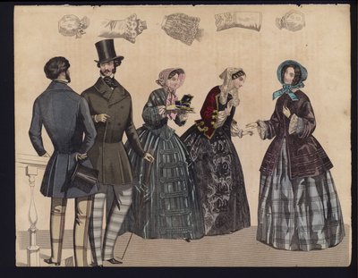 Alman moda levhası, 19. yüzyılın ortalarında by German School