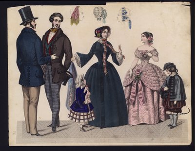 Alman moda levhası, 19. yüzyılın ortalarında by German School