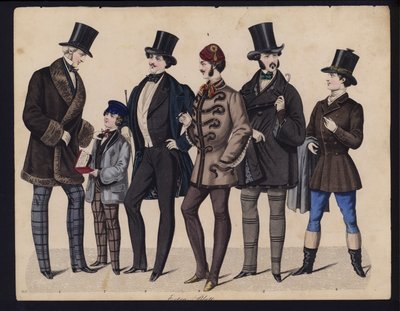 Alman moda levhası, 19. yüzyılın ortalarında by German School