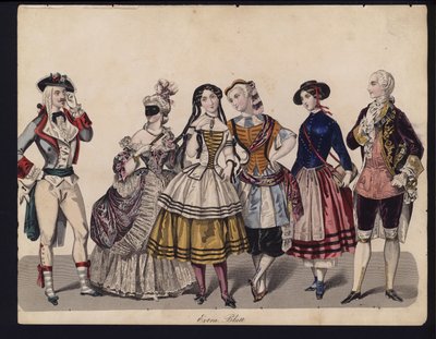 Alman moda levhası, 19. yüzyılın ortalarında by German School
