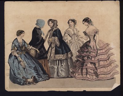 Alman moda levhası, 19. yüzyılın ortalarında by German School