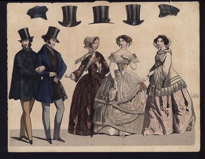 Alman moda levhası, 19. yüzyılın ortalarında by German School