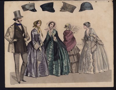 Alman moda levhası, 19. yüzyılın ortalarında by German School